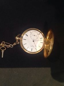James Nardin 18K Yellow Gold Pocket Watch circa 1870