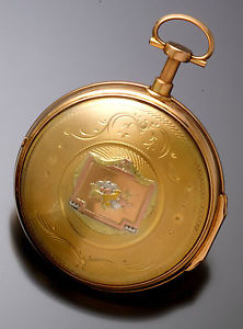 Rare Gold Quarter Hour Verge Fusee Pump Repeater Pocket Watch Antique from 1760s