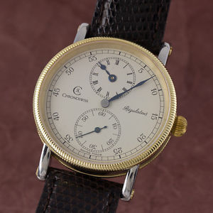 CHRONOSWISS REGULATEUR EDELSTAHL / GOLD HANDAUFZUG CH6322 VP: 5200,- EURO