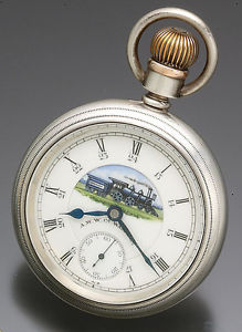 Rare 18-Size Canadian Pacific Railway Dominion Railway Dial Waltham Pocket Watch