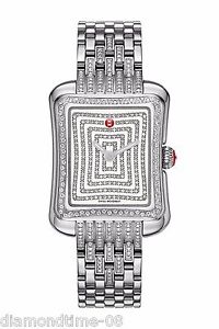 NEW 100% AUTHENTIC MICHELE DECO MODERNE II DIAMOND LADIES WATCH MWW06Y000021