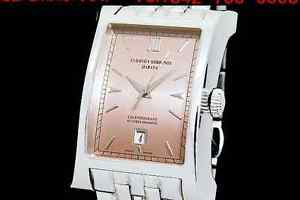 Auth CUERVO Y SOBRINOS Havana Esplendor de dos A2412/2 Auto Men's Watch(S A0008)