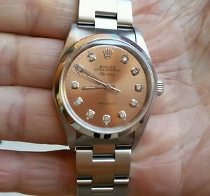 ROLEX AIR KING REF.14000 SER.A QUADRANTE CON DIAMANTI VERI