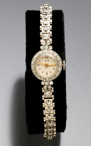 Womens Platinum Diamond Bracelet Watch with 1.82 Cts of Diamonds