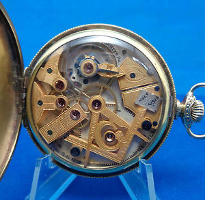 Vintage 1923 Ultra Rare Dudley Crypto - Masonic Pocket Watch