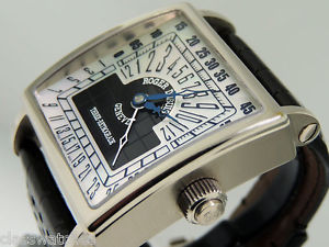 Roger Dubuis Golden Square Tri-Retrograde 18k White Gold 1185F-1130M-63 $78,000