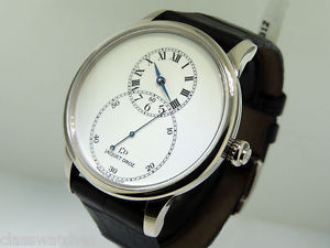 Jaquet Droz Grande Seconde 18k White Gold J003035201 Enamel Dial $20,900 LNIB