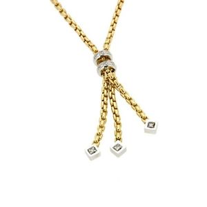 FOPE GELBGOLD KETTE MIT DIAMANTEN CT 0.09 ( 823CBBR )