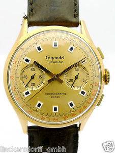 GIGANDET CHRONOGRAPH 18KT ROTGOLD aus den 1960er Jahren