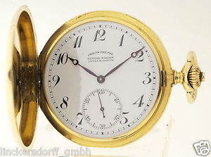 ULYSSE NARDIN LOCLE & GENEVE - ANKERCHRONOMETER - TASCHENUHR IN 18ct GOLD
