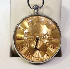 Antique handgraved gold pocket watch