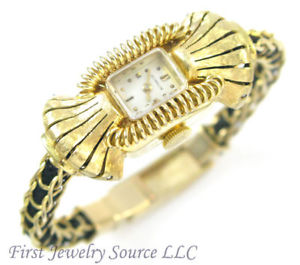 Ladies RARE E. Gubelin 18K Yellow Gold Mechanical Watch