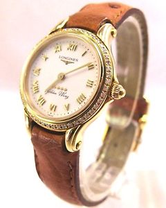 LONGINES L31077112 in oro giallo 18 kt e diamanti