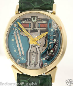BULOVA ACCUTRON IN 14ct GOLD - SEHR SELTEN - MIT STIMMGABEL UHRWERK - HERRENUHR
