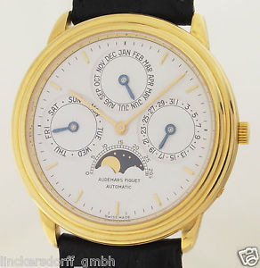 AUDEMARS PIGUET EWIGER KALENDER QUANTIEME PERPETUAL AUTOMATIK 18K GOLD HERRENUHR