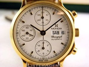 MONDIA crono AUT 18kt Gold Ref. EAV916190. NEU!