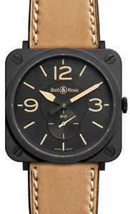 BRAND NEW AUTHENTIC BELL & ROSS AVIATION BRS QUARTZ WATCH | BRS-HERITAGE/SCA
