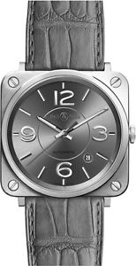 BR-S-OFFICER-RUTHENIUM NEW BELL & ROSS AVIATION BR-S AUTOMATIC MENS WATCH