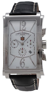 Cuervo Y Sobrinos Prominente Cronografo Automatic Mens Strap Watch 1014.1B
