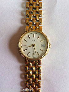 Orologio Tissot in oro 750 bracciale massiccio 18kt ultrapiatto