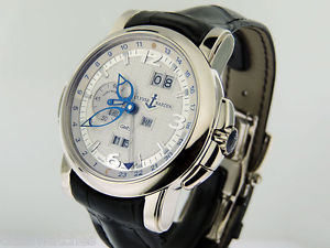 Ulysse Nardin GMT +/- Perpetual 320-60/60 18k White Gold Silver Dial $51,800 NIB