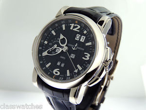 Ulysse Nardin Perpetual GMT +/- 320-60/62 18k White Gold 42mm Black Dial $51,800