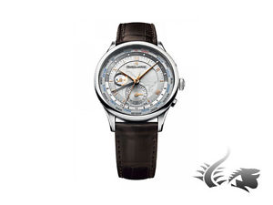 Maurice Lacroix Masterpiece Worldtimer Automatic Watch, Silver, ML 164