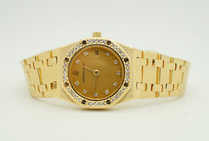 Audemars Pigutet Royal Oak Quartz Damenuhr 750 Gelbgold 18K