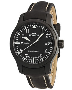 Fortis B-42 Aviador Negro Automatic Día/Date Limited Edition 655.18.91 L01
