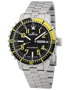 Fortis B-42 Marinemaster Día/Date Automático Yellow 670.24.14 M
