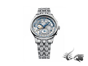 Maurice Lacroix Masterpiece WorldTimer Automatic Watch, ML164, Silver