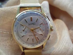 Exquisite mens 18k SOLID GOLD EBERHARD extra-fort TACHYMETER  31004 886   791224