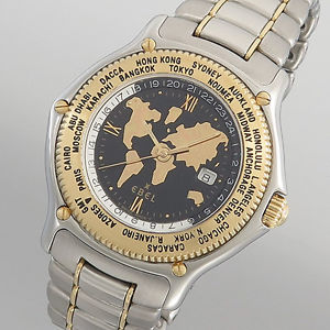 EBEL"Voyager" GMT / Automatic - Ref.1124913 - Edelstahl/Gelbgold mit Papieren