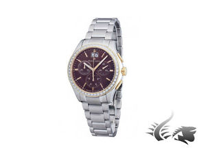 Maurice Lacroix Miros Chronograph Ladies Quartz watch, Rose Gold, 38mm, Brown