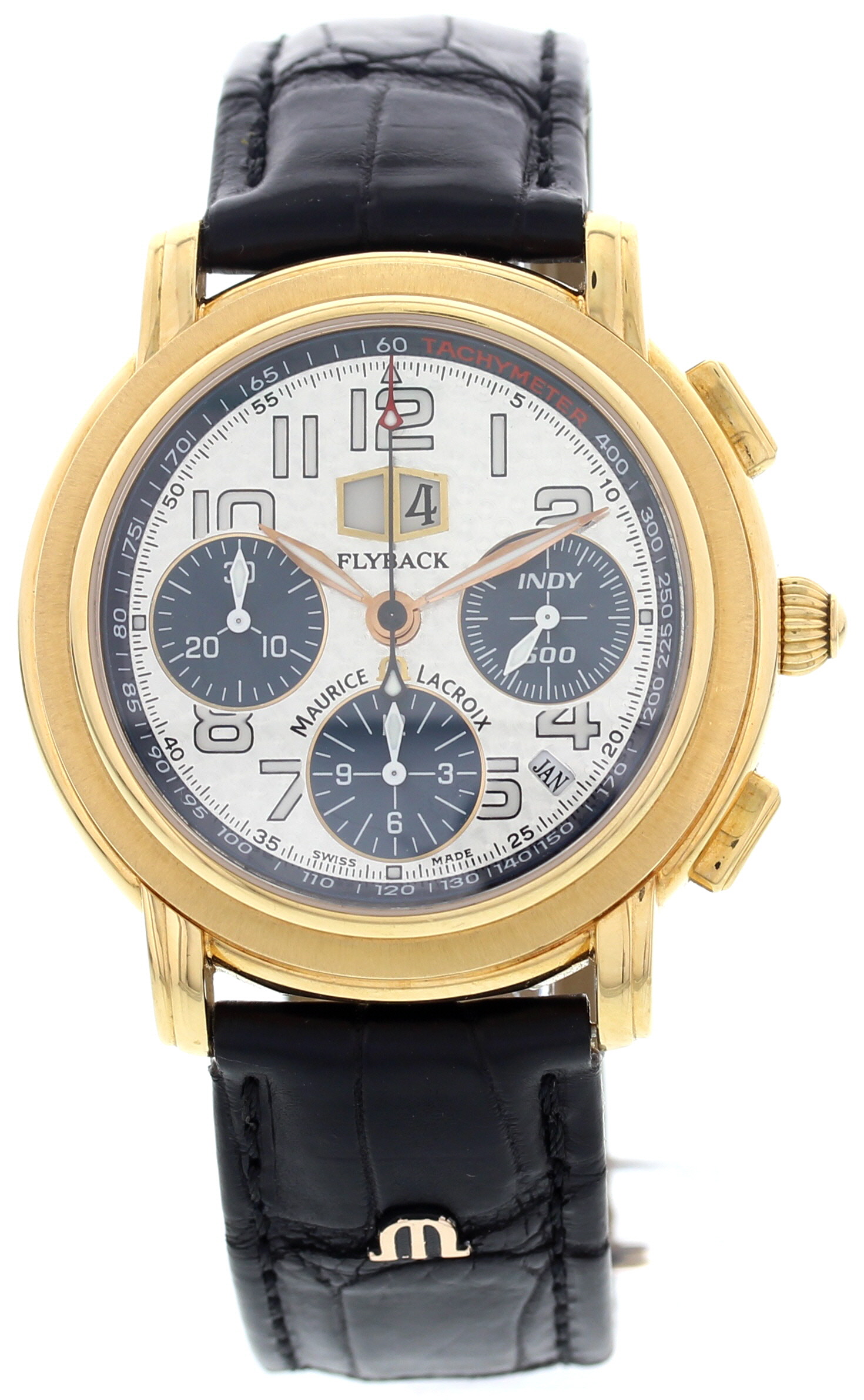 Men's Maurice Lacroix Flyback Chronograph 18K Rose Gold Watch