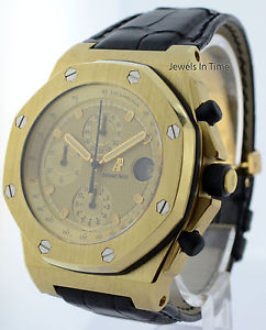 Audemars Piguet Royal Oak Offshore 18k Yellow Gold Chronograph Mens Watch