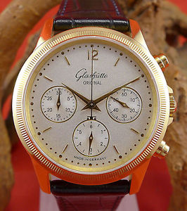 Glashütte original Herren Chronograph Nr. 0069 in 750 Gelbgold