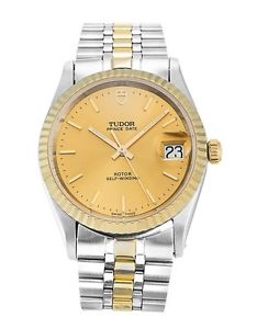 Tudor Prince Date mens steel and gold watch, WF warranty, 100% genuine