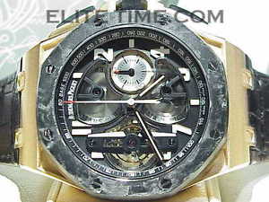 AUDEMARS PIGUET ROSE ROYAL OAK OFFSHORE TOURBILLION BOX/PAPERS RETAILS $281,8000