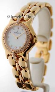 Bertolucci Ladies Watch Vir Diamond 18K Yellow Gold MOP