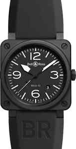 BRAND NEW AUTHENTIC BELL & ROSS AVIATION BR03 WATCH SALE | MODEL BR0392-BL-CE