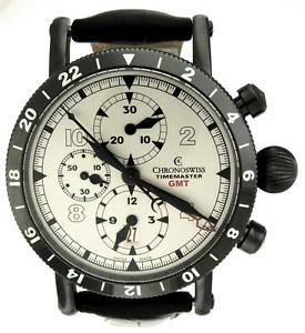 New Men Chronoswiss Timemaster CH7533-35  GMT Auto 44mm Watch Box Papers
