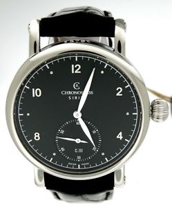 New Men Chronoswiss Sirius CH1023 Mechanical SS 40mm Watch Box Paper