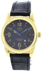 Men's MHR Asprey 18K Yellow Gold Watch