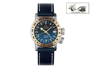 Glycine Airman Automatic Watch Royal18, GL 293, 39mm Case, Red Gold