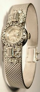 LONGINES 1966 CAL. 320..18 K SOLID WHITE GOLD AND DIAMONDS 3,5 CT. APROX.