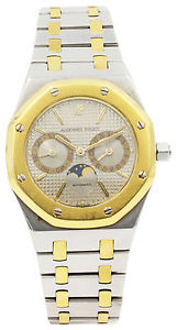 Men's Audemars Piguet Oak Royal 18k Yellow Gold & SS Chronograph Moonphase Autom