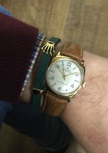 ROLEX OYSTER ROYAL WATCH CUSHION UHREN OROLOGIO ORO GOLD SHOCK RESISTING