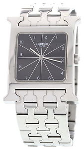 Men's Hermes "H" Hour Stainless Steel Watch