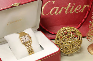 PANTHERE CARTIER OROLOGIO WATCH UHREN MONTRE ORO GOLD 18 KT BIG 887968C